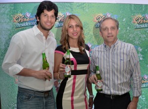 César Alcántara, Violeta Hirujo y Luis Rubio, ejecutivos de CND.