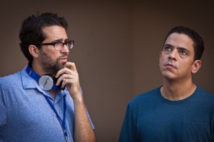 A la izquierda, el director de la película, Francisco Valdez, junto al actor Luis José Germán.