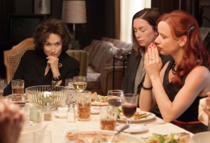 De izquierda a derecha Meryl Streep, Julianne Nicholson y Juliette Lewis en una escena de "August: Osage County" en una imagen de The Weinstein Company.