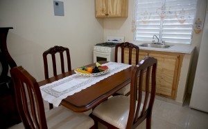 Vista de la cocina de una de las viviendas inauguradas por el Presidente Danilo Medina. [Crédito de imagen: Luis Ruiz Tito/Presidencia]