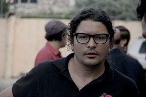 El director Bladimir Abud, en un momento del rodaje de la película.