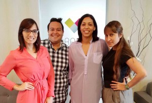 Desde la izquierda, Giselle Escaño, William Vargas, Neika Núñez y Mariel Pou. [Crédito de imagen: IGRD]