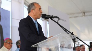 Participación de Rubén Bichara, vicepresidente ejecutivo de la CDEEE, durante su discurso en la recepción inaugural. [Crédito de imagen: Luis Ruiz Tito/Presidencia]
