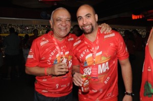 Jochy Santos e Irving Alberti también fueron invitados por Brahma a disfrutar del carnaval de Río.