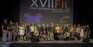 El equipo organizador de la Feria del Libro, encabezados por el ministro de Cultura, José Antonio Rodríguez.
