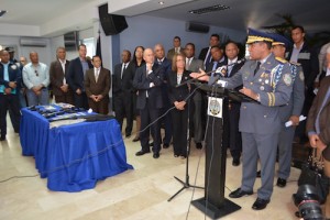 El jefe de la Policía Nacional, Manuel Castro Castillo, durante el informe presentado este 19 de marzo.