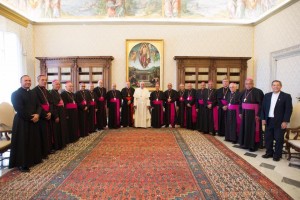 Los obispos de República Dominicana fueron recibidos por el Papa Francisco en el Vaticano.