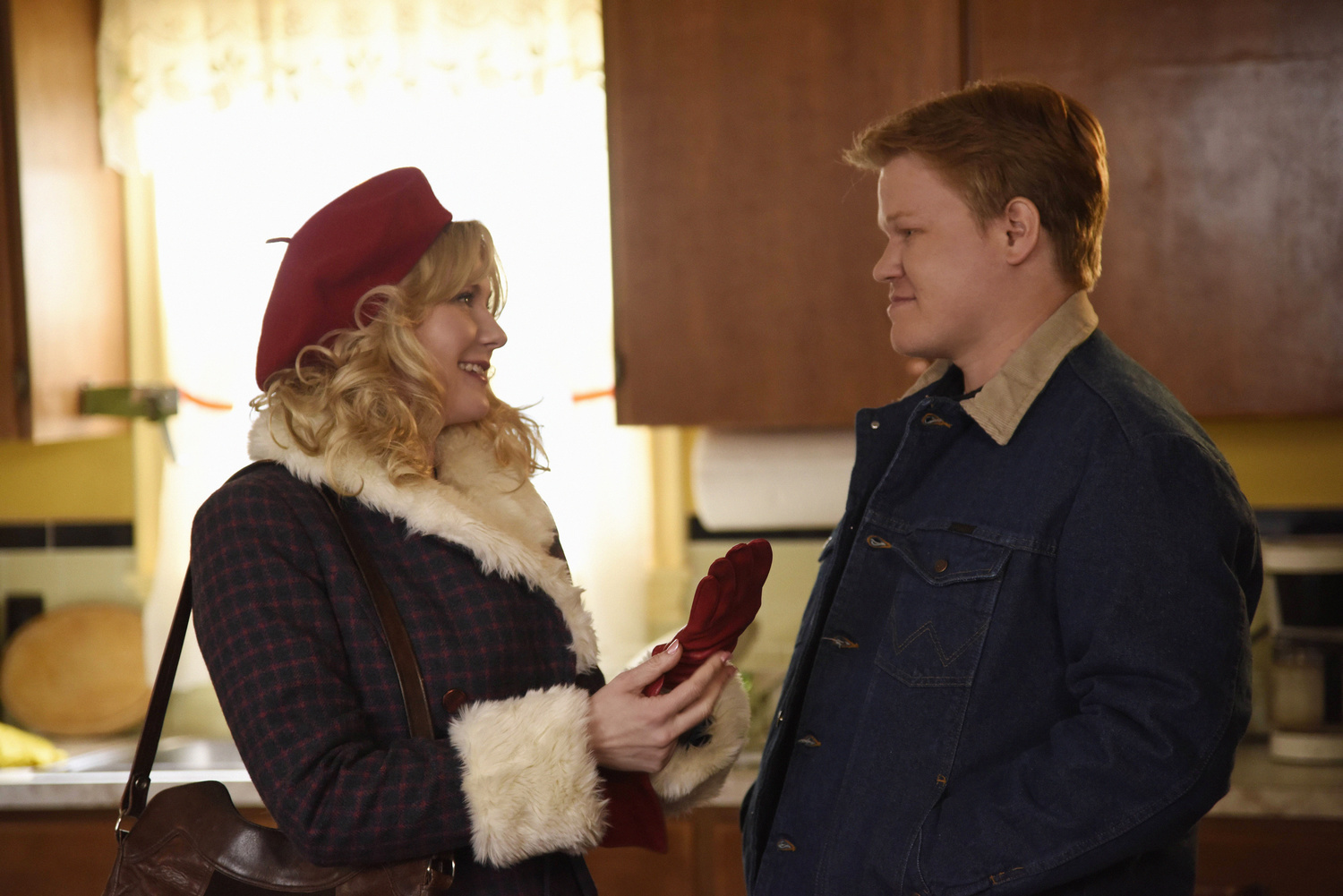 Kirsten Dunst como Peggy Blumquist, y Jesse Plemons interpreta a Ed Blumquist en la segunda temporada de "Fargo". | Chris Large/FX.
