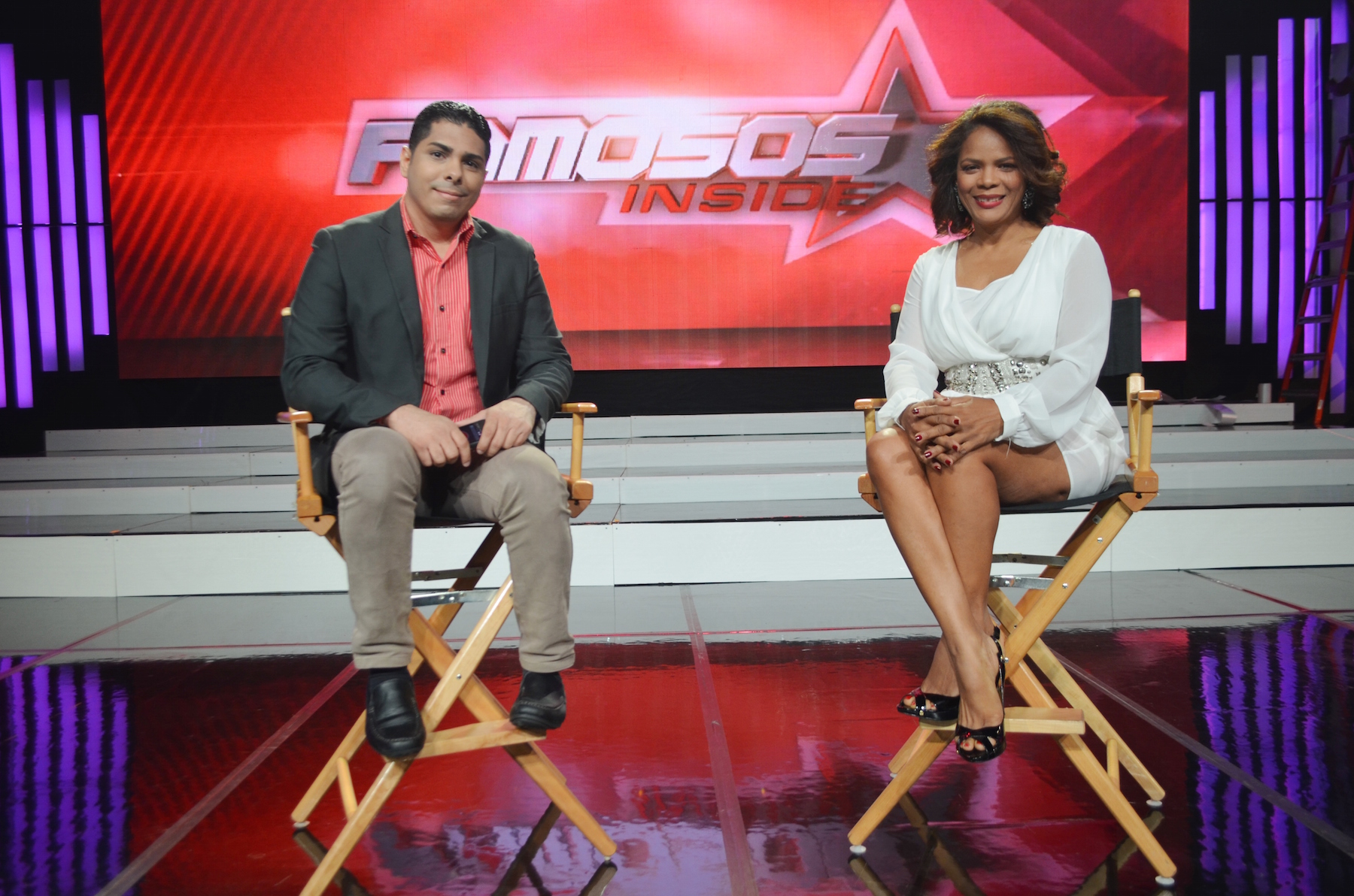 Samir Saba y Marivell Contreras, presentadores de "Famosos Inside", de CDN 37, también pasaron por el set de Imaginativa.